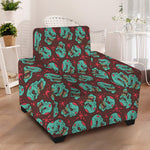 Bloody Zombie Pattern Print Armchair Slipcover