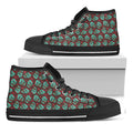 Bloody Zombie Pattern Print Black High Top Sneakers