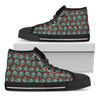 Bloody Zombie Pattern Print Black High Top Shoes