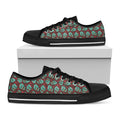 Bloody Zombie Pattern Print Black Low Top Sneakers