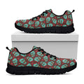 Bloody Zombie Pattern Print Black Running Shoes