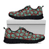 Bloody Zombie Pattern Print Black Sneakers