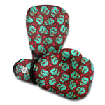 Bloody Zombie Pattern Print Boxing Gloves