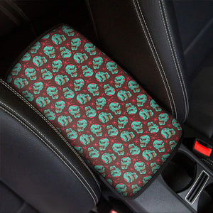 Bloody Zombie Pattern Print Car Center Console Cover