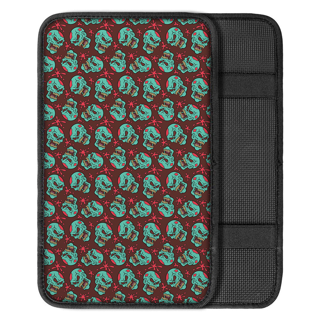 Bloody Zombie Pattern Print Car Center Console Cover