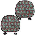 Bloody Zombie Pattern Print Car Headrest Covers