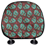 Bloody Zombie Pattern Print Car Headrest Covers