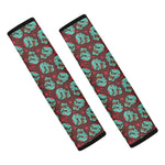 Bloody Zombie Pattern Print Car Seat Belt Covers