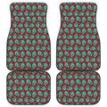 Bloody Zombie Pattern Print Front and Back Car Floor Mats