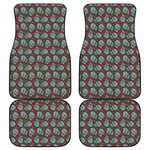 Bloody Zombie Pattern Print Front and Back Car Floor Mats