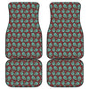 Bloody Zombie Pattern Print Front and Back Car Floor Mats