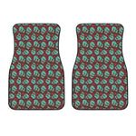 Bloody Zombie Pattern Print Front Car Floor Mats