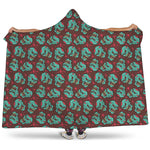 Bloody Zombie Pattern Print Hooded Blanket