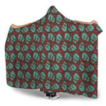 Bloody Zombie Pattern Print Hooded Blanket