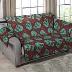 Bloody Zombie Pattern Print Loveseat Protector