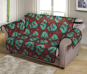 Bloody Zombie Pattern Print Loveseat Protector