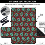 Bloody Zombie Pattern Print Loveseat Protector