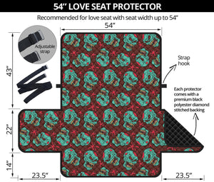 Bloody Zombie Pattern Print Loveseat Protector