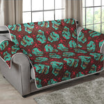 Bloody Zombie Pattern Print Loveseat Protector