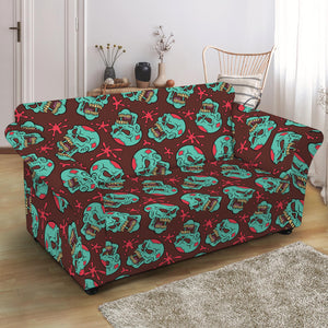 Bloody Zombie Pattern Print Loveseat Slipcover