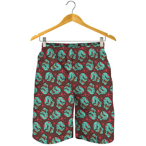 Bloody Zombie Pattern Print Men's Shorts