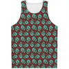 Bloody Zombie Pattern Print Men's Tank Top