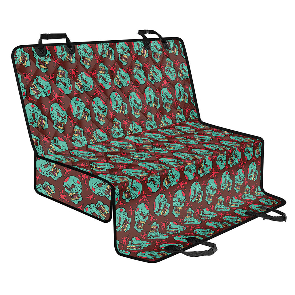 Bloody Zombie Pattern Print Pet Car Back Seat Cover