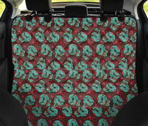 Bloody Zombie Pattern Print Pet Car Back Seat Cover