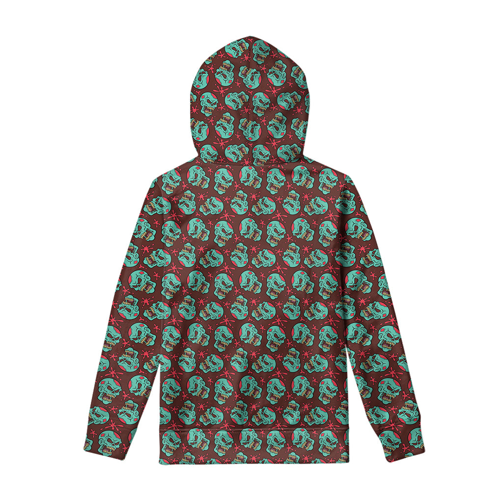 Bloody Zombie Pattern Print Pullover Hoodie