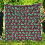 Bloody Zombie Pattern Print Quilt