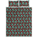 Bloody Zombie Pattern Print Quilt Bed Set