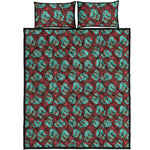 Bloody Zombie Pattern Print Quilt Bed Set