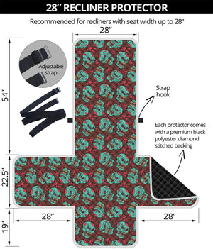 Bloody Zombie Pattern Print Recliner Protector