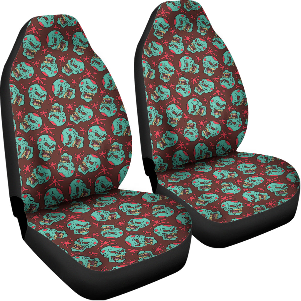 Bloody Zombie Pattern Print Universal Fit Car Seat Covers