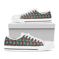 Bloody Zombie Pattern Print White Low Top Sneakers