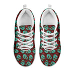 Bloody Zombie Pattern Print White Sneakers