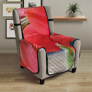 Blooming Amaryllis Print Armchair Protector