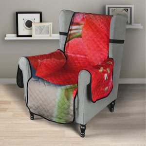 Blooming Amaryllis Print Armchair Protector