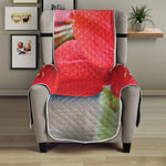 Blooming Amaryllis Print Armchair Protector