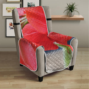 Blooming Amaryllis Print Armchair Protector