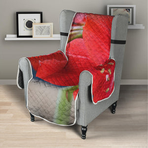 Blooming Amaryllis Print Armchair Protector