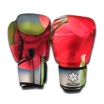 Blooming Amaryllis Print Boxing Gloves