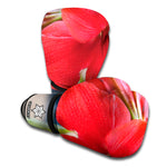 Blooming Amaryllis Print Boxing Gloves