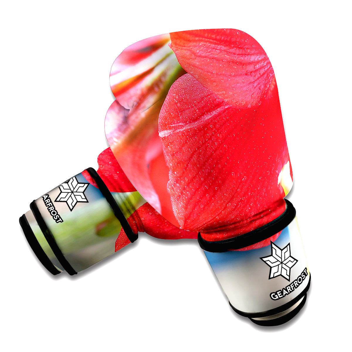 Blooming Amaryllis Print Boxing Gloves