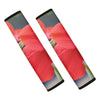 Blooming Amaryllis Print Car Seat Belt Covers