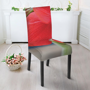 Blooming Amaryllis Print Dining Chair Slipcover