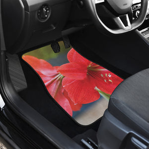 Blooming Amaryllis Print Front Car Floor Mats