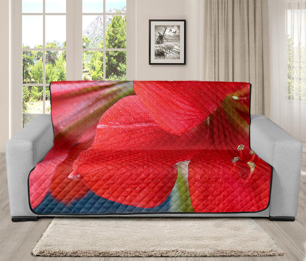 Blooming Amaryllis Print Futon Protector