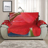 Blooming Amaryllis Print Half Sofa Protector