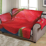 Blooming Amaryllis Print Loveseat Protector